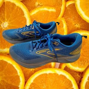 Brooks Levitate 6 Mens Running Shoes Blue Gold Gum 1103951D405 Size 11 D